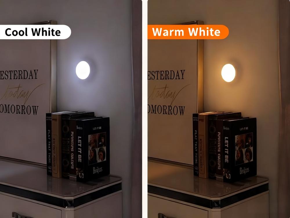 Motion Sensor LED Night Light - Rechargeable Stick-On Light for Night Use