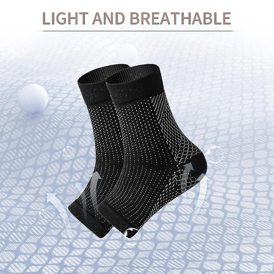 3 pairs of neuropathy socks, soothing socks for neuropathy pain, tendinitis compression socks, plantar fasciitis, neuropathy - Black - L XL