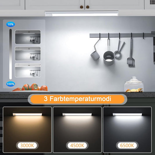 LED Under Cabinet Lights (2 Pack) – Motion Sensor, Dimmable, 3 Colour Tones