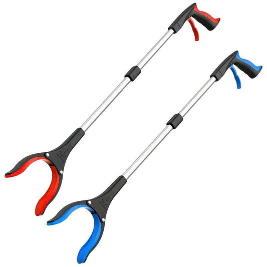 Folding Rubbish Picker Clip Hygiene Trash Grabber Long Handle Waste Cleaner Tool