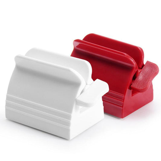 Large Bathroom Toothpaste Squeezer Tube Easy Stand Dispenser Rolling Holder Seat - 2 Colours