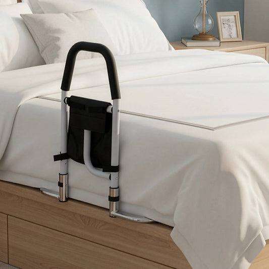 Bed Assist Rail - Under Mattress Support Bar with Storage Pouch (136 kg Capacity)