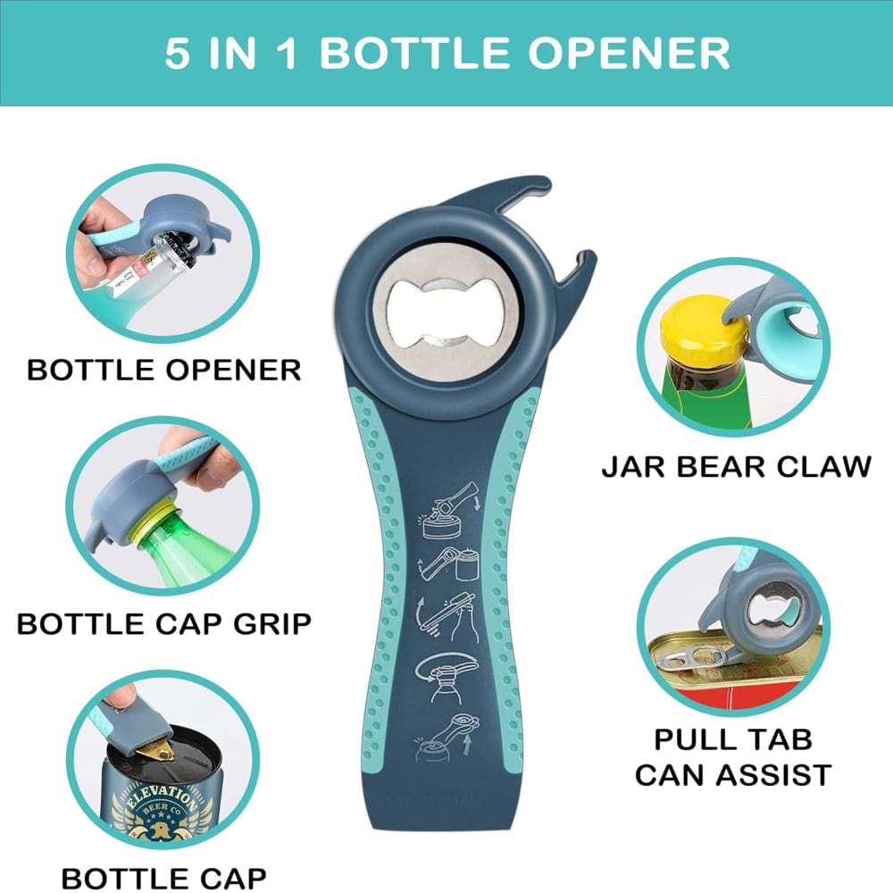 5-in-1 Multi-Function Jar & Bottle Opener