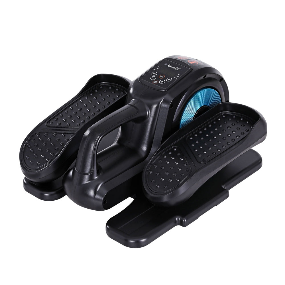 Everfit Mini Pedal Exerciser, 12-Speed Manual Mode, Black/Blue