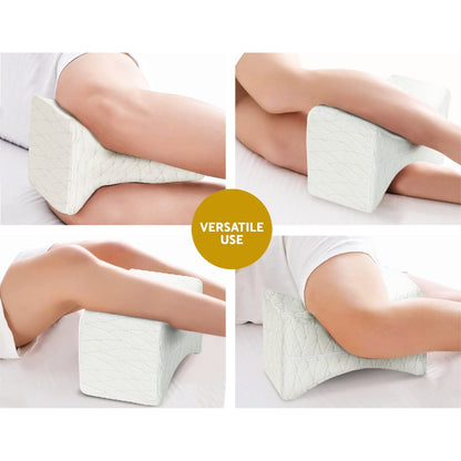 Giselle Bedding Memory Foam Knee Pillow - Ergonomic Leg Support Cushion