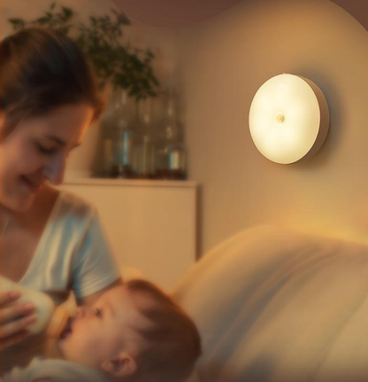 Motion Sensor LED Night Light - Rechargeable Stick-On Light for Night Use