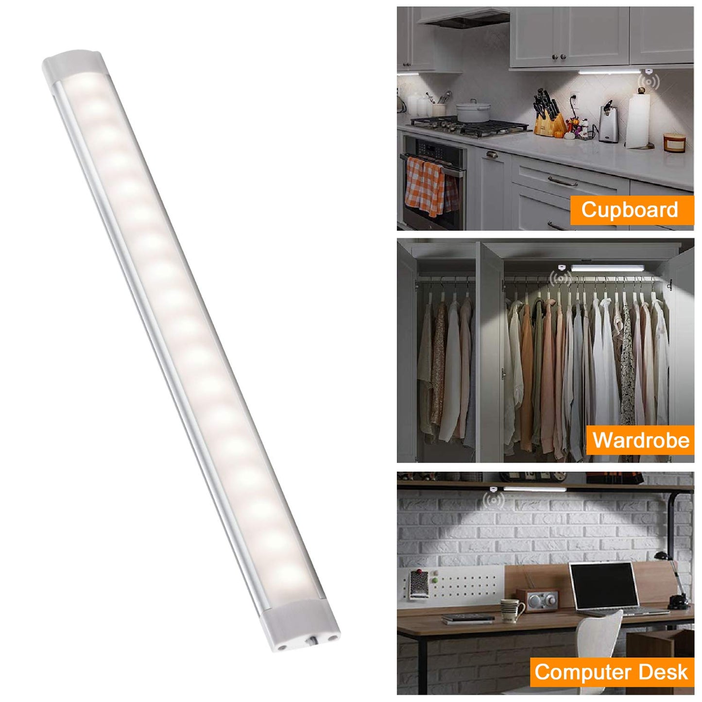 Rechargeable Motion Sensor Under Cabinet Light - LED Strip Light
