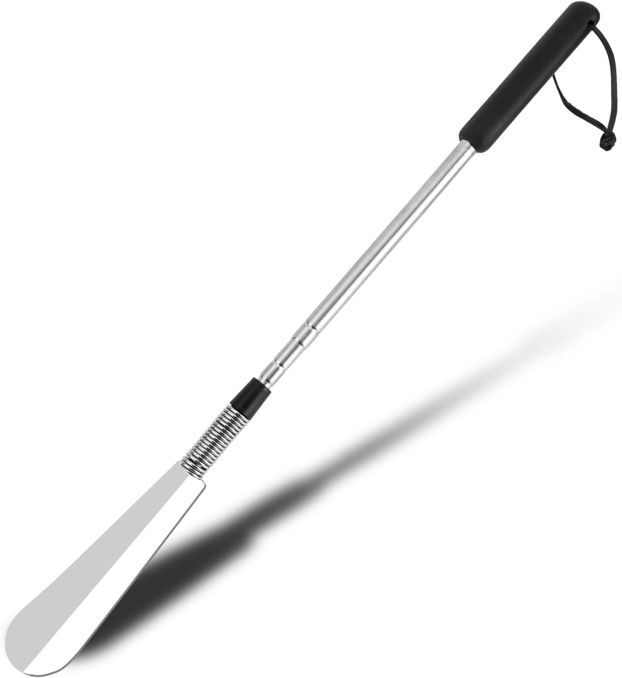 Extendable Shoe Horn - Adjustable Stainless Steel Long Handle Shoe Aid