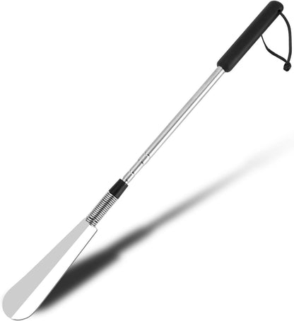 Extendable Shoe Horn - Adjustable Stainless Steel Long Handle Shoe Aid