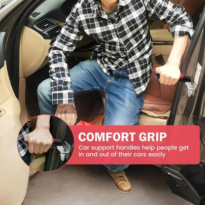 Car Door Assist Handle 2-Pack, Sit-to-Stand Support, Blue