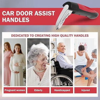 Car Door Assist Handle 2-Pack, Sit-to-Stand Support, Blue