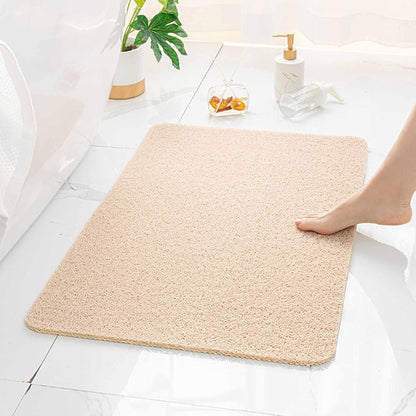 Non-Slip Bath Mat - Secure Grip, Quick-Dry (Beige)