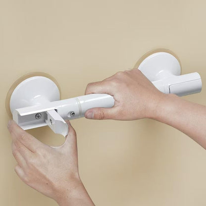 Suction Grab Handle - Non-Slip Bathroom Support with Dual Suction Cups