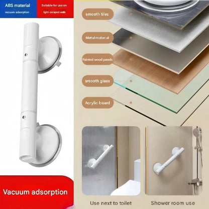 Suction Grab Handle - Non-Slip Bathroom Support with Dual Suction Cups