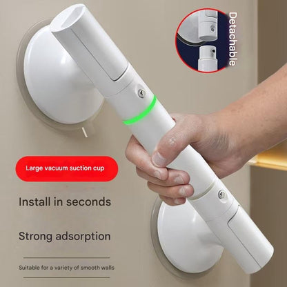 Suction Grab Handle - Non-Slip Bathroom Support with Dual Suction Cups