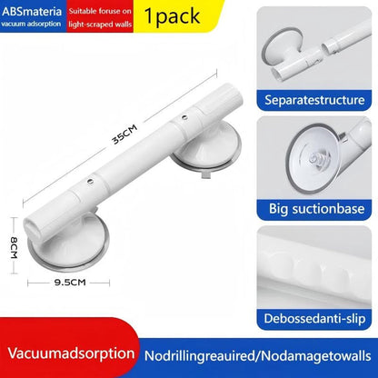 Suction Grab Handle - Non-Slip Bathroom Support with Dual Suction Cups