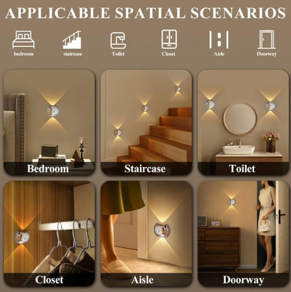 Rechargeable Motion Sensor Wall Light - Magnetic LED Night Light (White)