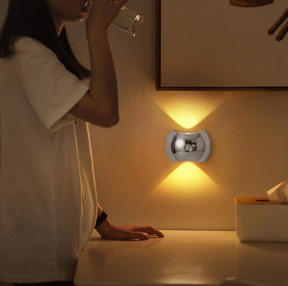Rechargeable Motion Sensor Wall Light - Magnetic LED Night Light (White)
