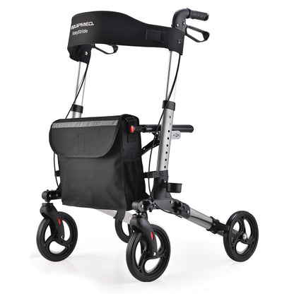 Equipmed Easy Stride Rollator with Seat & Bag, Foldable, 135kg