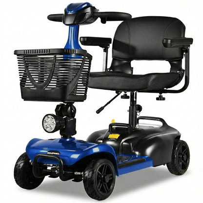 Mid-Sized Electric Mobility Scooter — Lithium Battery, 30km Range, Foldable Armrests