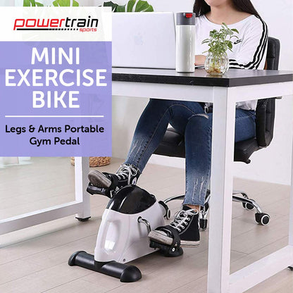 Powertrain Mini Pedal Exerciser, Arm & Leg, Adjustable Resistance.