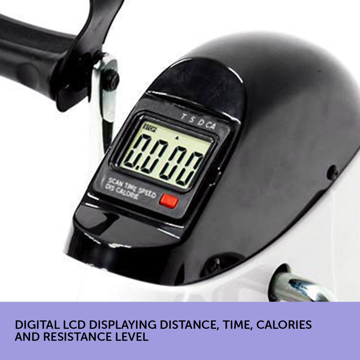 Powertrain Mini Pedal Exerciser, Arm & Leg, Adjustable Resistance.