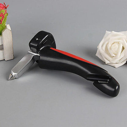 Car Door Assist Handle with Glass Breaker, Cutter & LED Light
