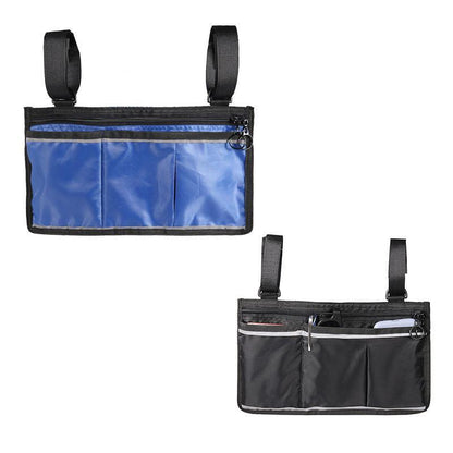 Wheelchair & Walker Side Storage Bag, Double-Sided, Black