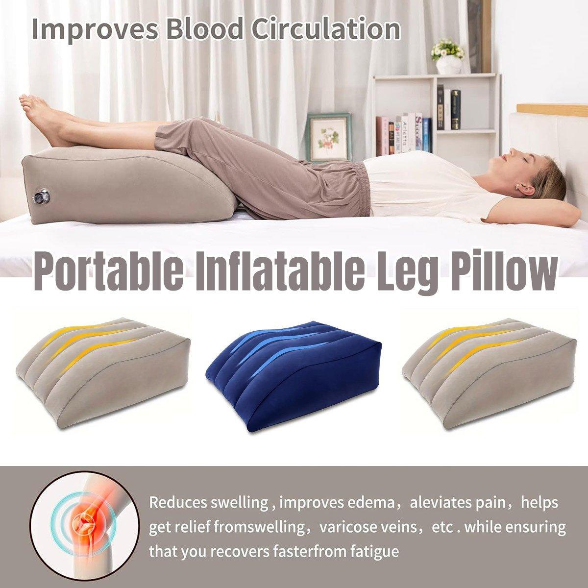 Inflatable Leg Elevation Cushion - Wedge Support Pillow