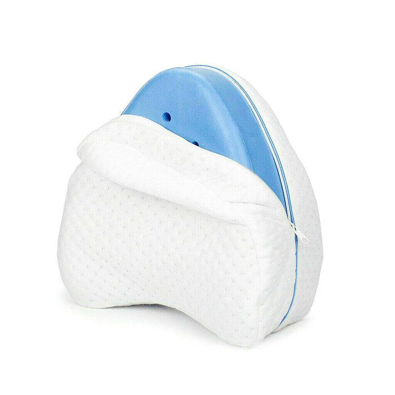 Memory Foam Knee Support Pillow - Ergonomic Design with Washable Cover