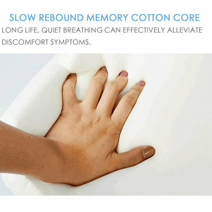 Memory Foam Knee Support Pillow - Ergonomic Design with Washable Cover