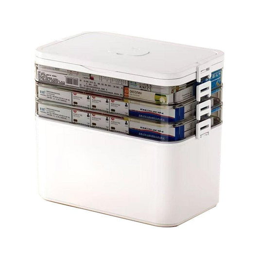 4-Layer Portable Medicine Storage Box