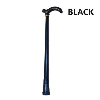 Metal Walking Stick Travel Retractable Cane Pole Compact Adjustable Lightweight - Silver