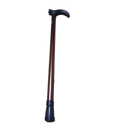 Metal Walking Stick Travel Retractable Cane Pole Compact Adjustable Lightweight - Silver