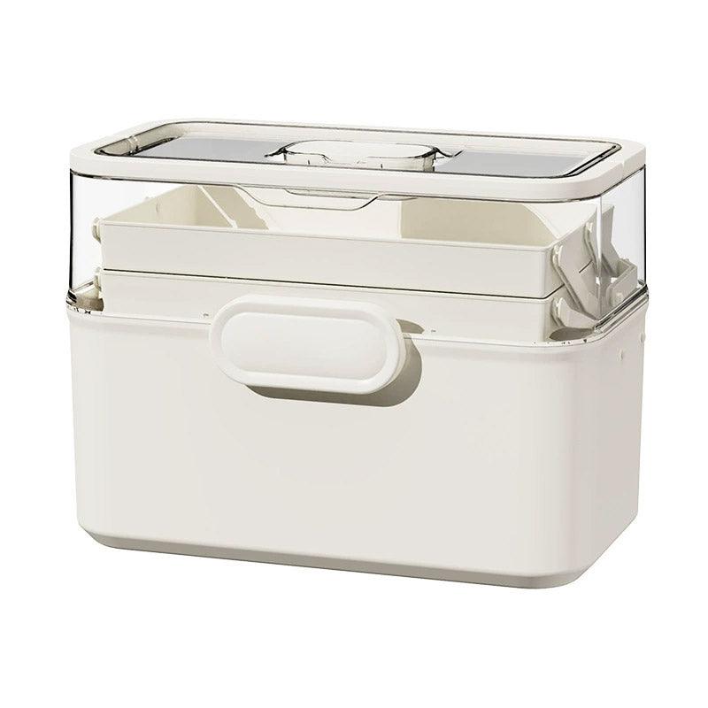 Large 3-Layer Medicine Storage Box - Family First Aid Organiser