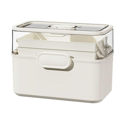 Large 3-Layer Medicine Storage Box - Family First Aid Organiser