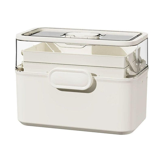 Large 3-Layer Medicine Storage Box - Family First Aid Organiser
