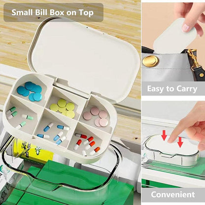 Large 3-Layer Medicine Storage Box - Family First Aid Organiser