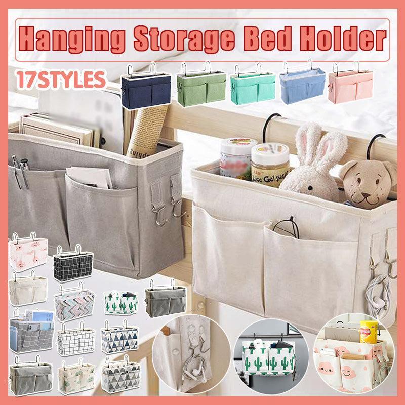 Hanging Bedside Storage Caddy with Pockets - Couch & Bed Organiser (Multiple Variations)