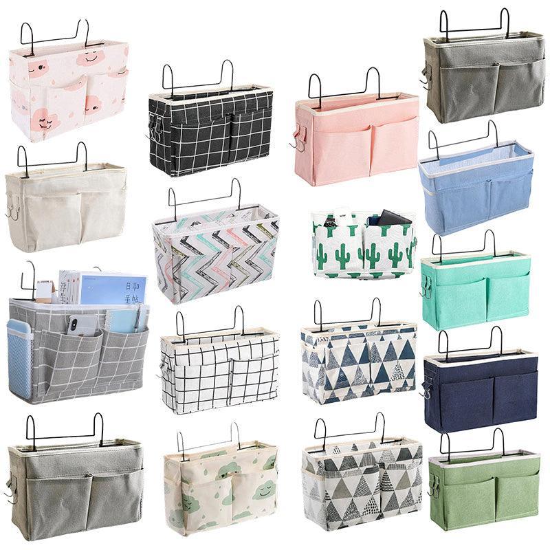 Hanging Bedside Storage Caddy with Pockets - Couch & Bed Organiser (Multiple Variations)