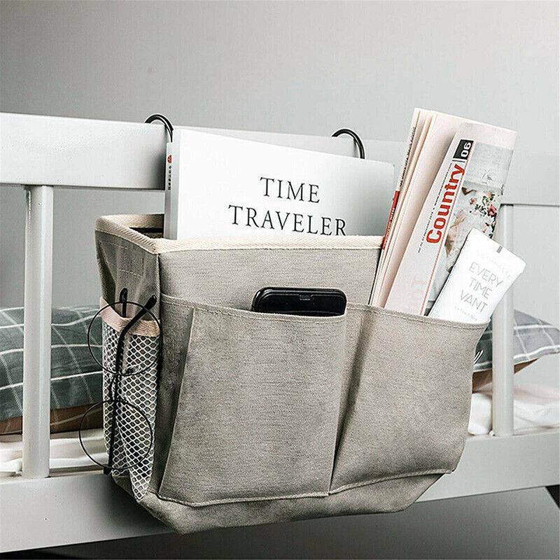 Hanging Bedside Storage Caddy with Pockets - Couch & Bed Organiser (Multiple Variations)