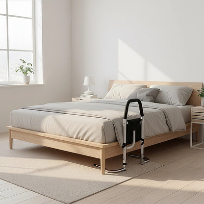 Bed Assist Rail - Under Mattress Support Bar with Storage Pouch (136 kg Capacity)