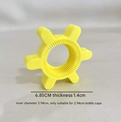 20-Pack Easy Twist Bottle Cap Openers - Ergonomic Grip for Bottled Drinks (Yellow)