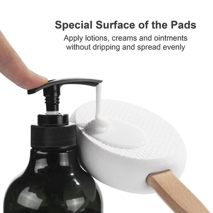 Long Handle Bath Brush Set - Non-Slip Grip with 4 Exfoliating Heads