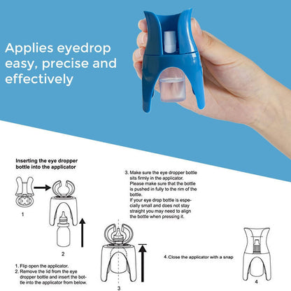 Eye Drop Applicator, Reusable Bottle Holder
