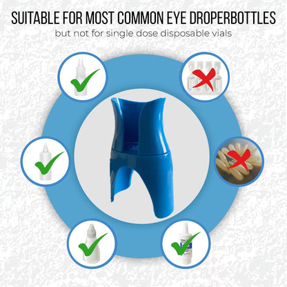Eye Drop Applicator, Reusable Bottle Holder