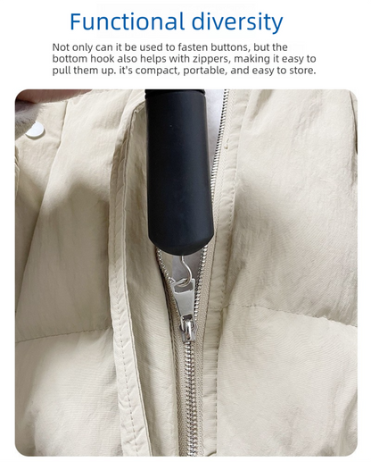 Black Dressing Aid Tool - Button & Zipper Assistant