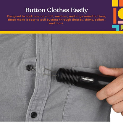 Black Dressing Aid Tool - Button & Zipper Assistant