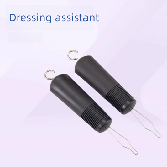 2 Pcs Black Dressing Aid Tool – Button & Zipper Assistant for Elderly and People with Limited Mobility