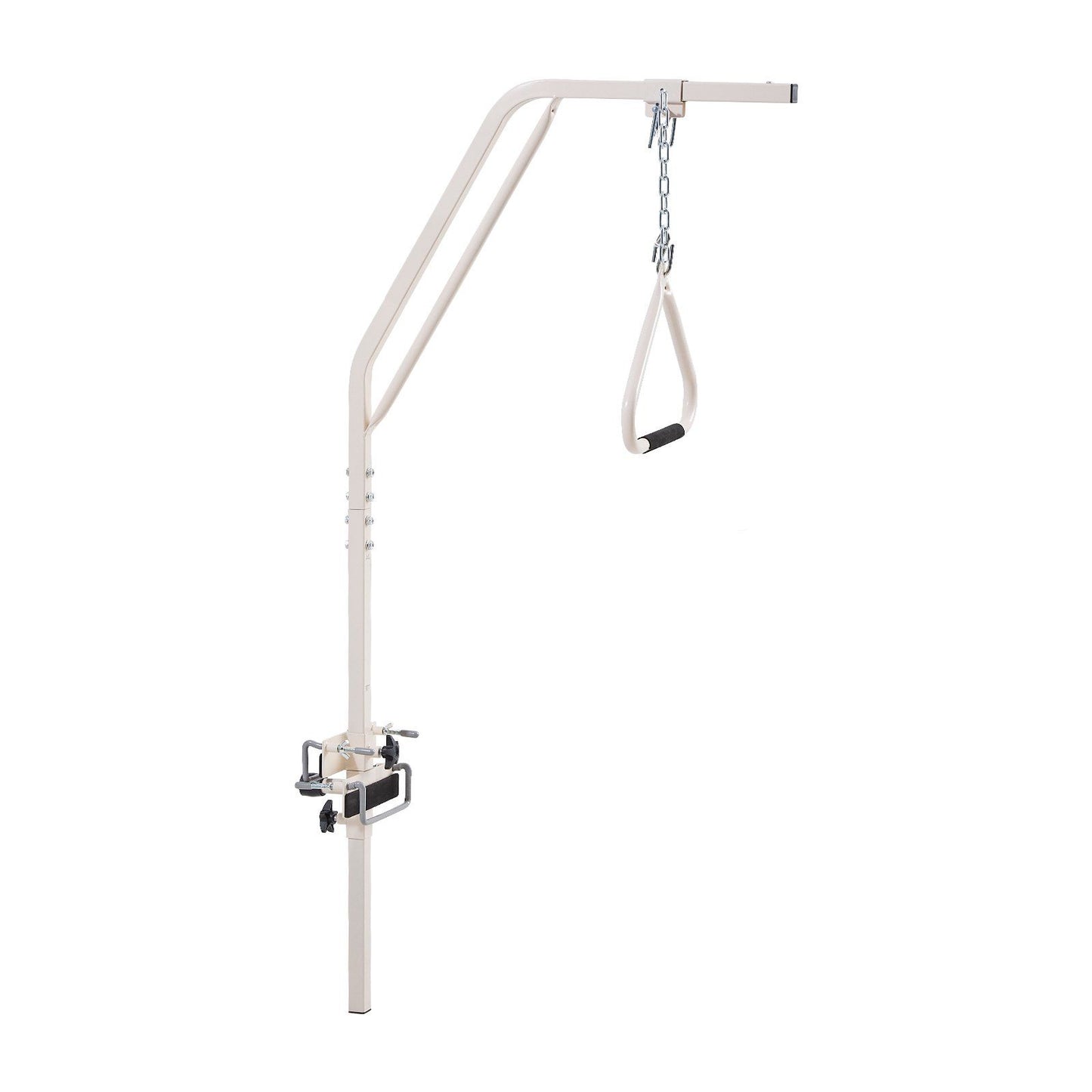 Trapeze Bar for Bed Mobility, Medical Bed Trapeze with Clamps & Metal Chain, 250LBS Weight Capacity Pull Up Assist Bar for Elderly & Disabled, Ideal for Home Care, Hospitals, Nursing Homes